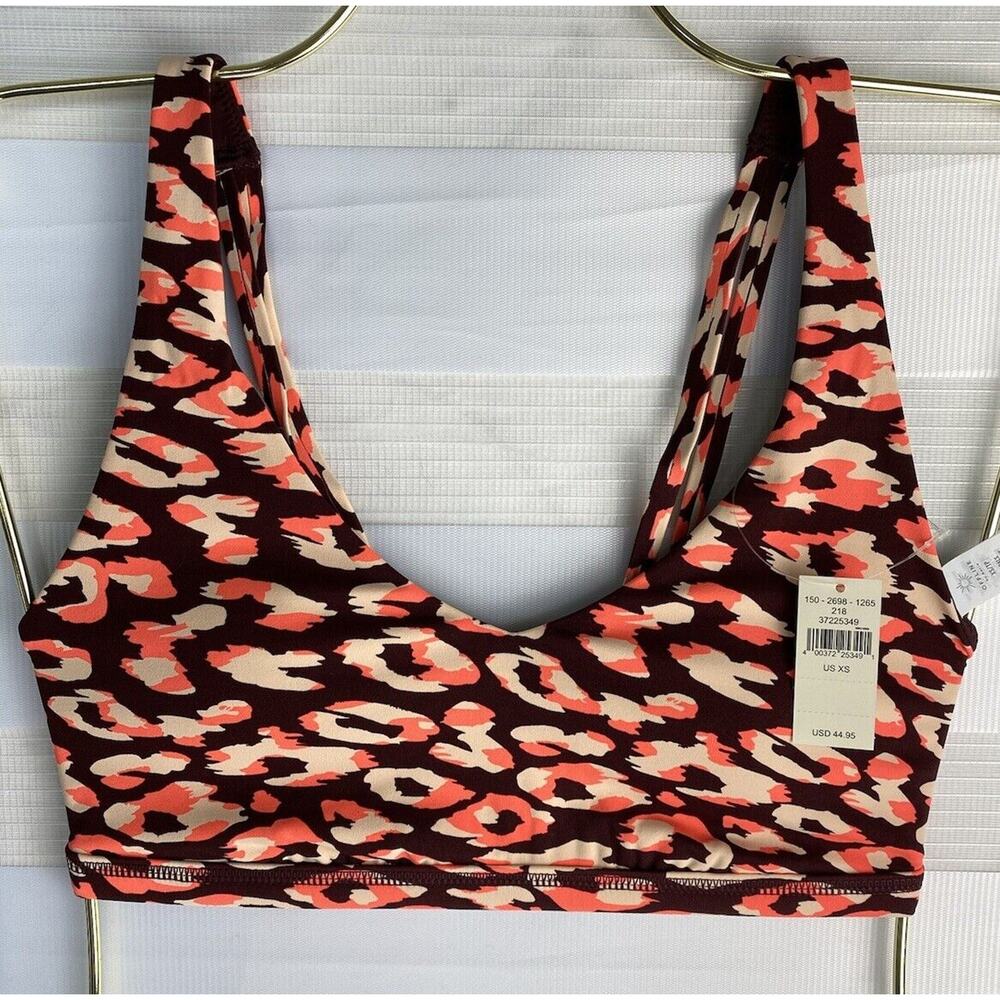 Aerie Offline Sports Bra Lite Padding Cheetah Print Size XS